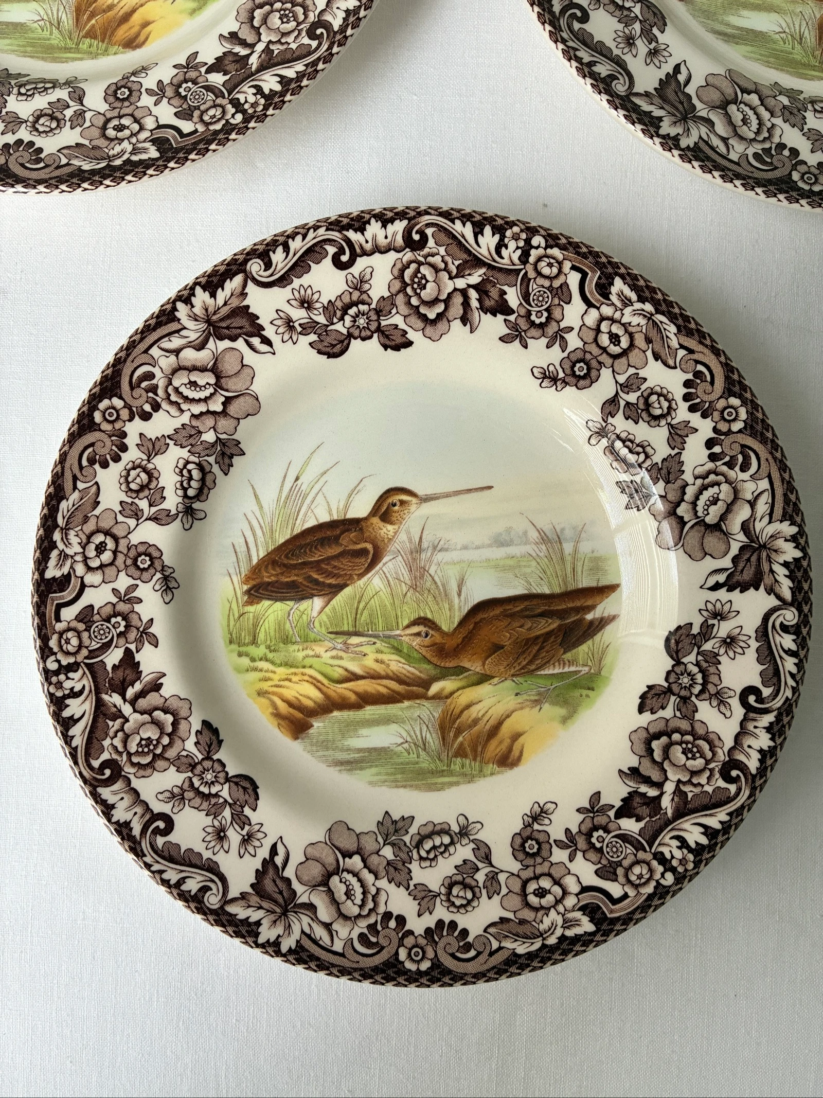 Spode Woodland 'Snipe' dessert plates (set of 3) – photo 2